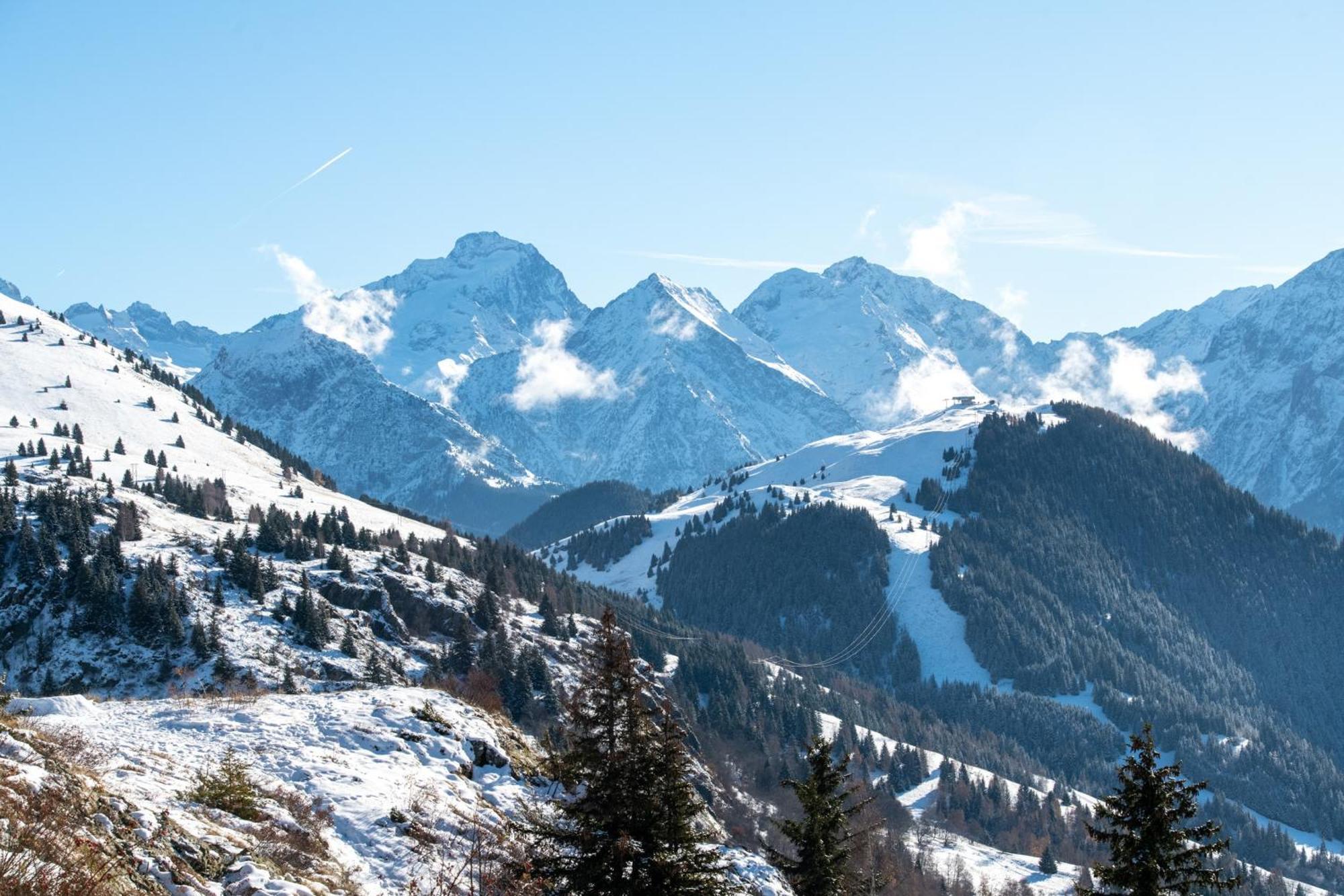 Appartement Confortable A L'Alpe D'Huez De 27 M² Avec Vue Montagne Dış mekan fotoğraf