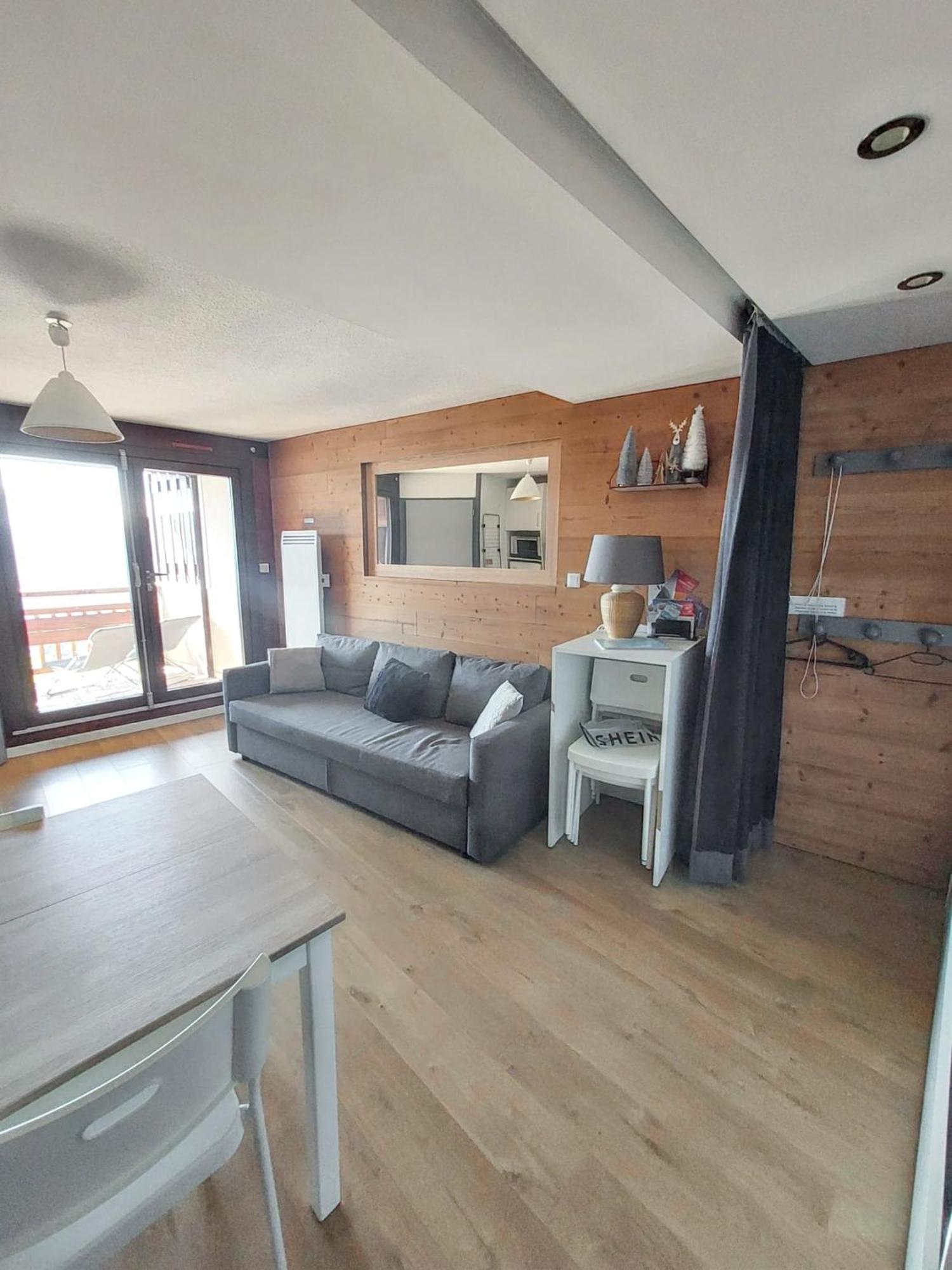 Appartement Confortable A L'Alpe D'Huez De 27 M² Avec Vue Montagne Dış mekan fotoğraf
